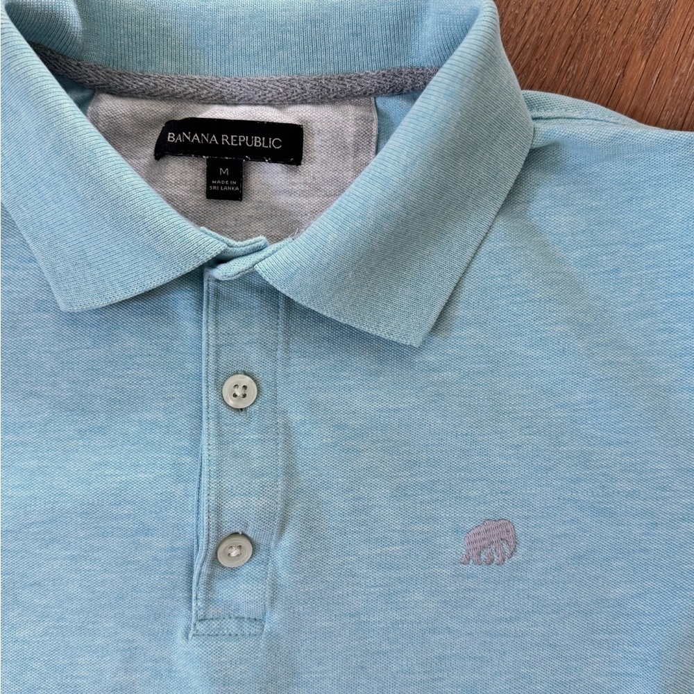 Banana Republic Sky Blue Men's Polo